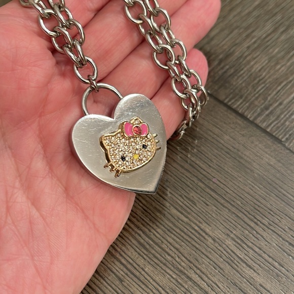 Rhinestone Hello Kitty Adjustable Chain Necklace - Picture 10 of 16